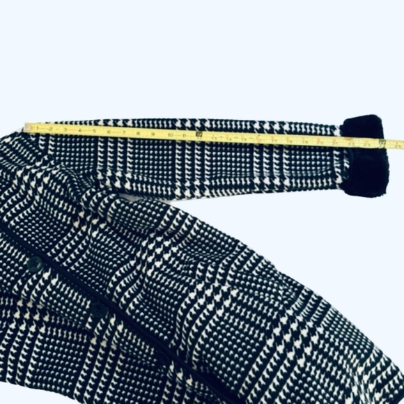 Ike Behar Hooded Jacket, Size S, Black & White - Picture 9 of 11